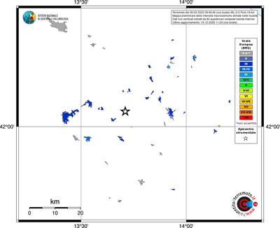 Mappa EMS - territori località
