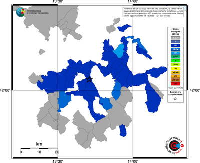 Mappa EMS - territori comuni