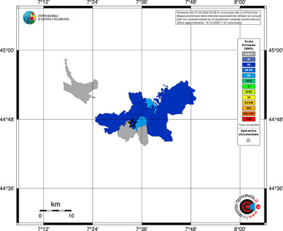 Mappa EMS - territori comuni