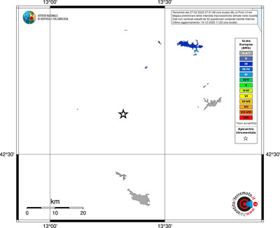 Mappa EMS - territori località