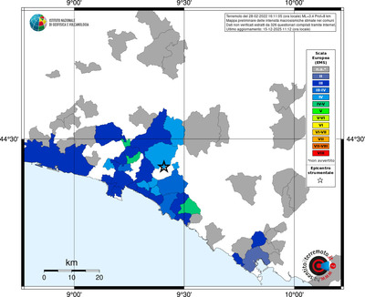 Mappa EMS - territori comuni