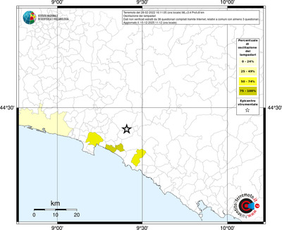 Mappa territorio comunale con almeno 3 questionari
