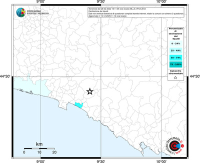 Mappa territorio comunale con almeno 3 questionari