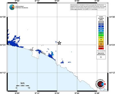 Mappa EMS - territori località