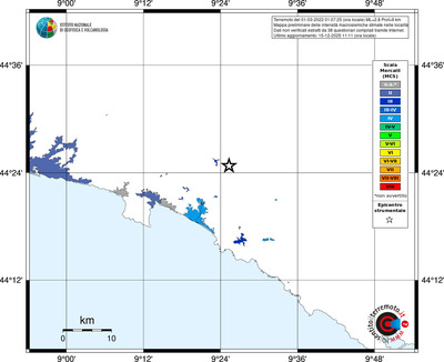 Mappa MCS - territori località