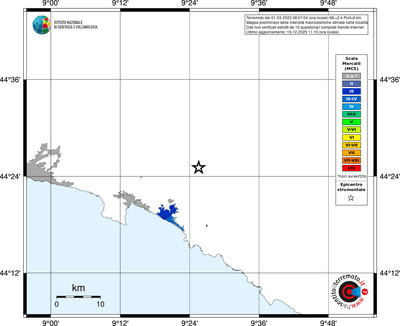 Mappa MCS - territori località