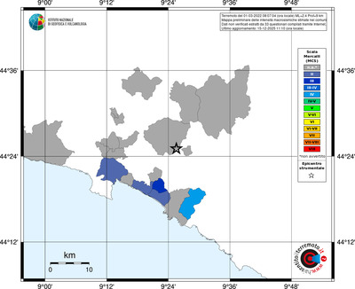 Mappa MCS - territori comuni