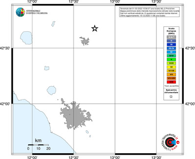 Mappa EMS - territori località