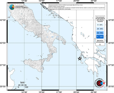 Mappa territorio comunale con almeno 3 questionari