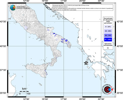 Mappa territorio comunale con almeno 3 questionari