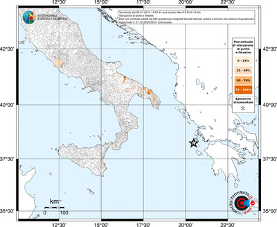 Mappa territorio comunale con almeno 3 questionari
