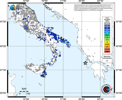 Mappa EMS - territori comuni