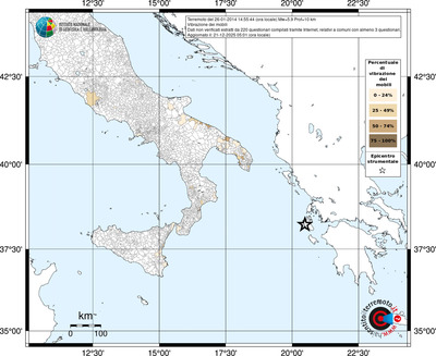 Mappa territorio comunale con almeno 3 questionari