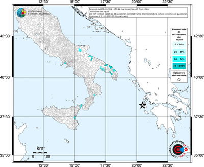 Mappa territorio comunale con almeno 3 questionari