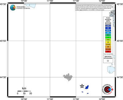 Mappa EMS - territori località