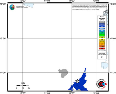 Mappa EMS - territori comuni