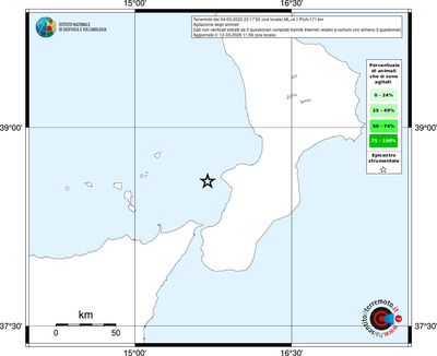 Mappa territorio comunale con almeno 3 questionari