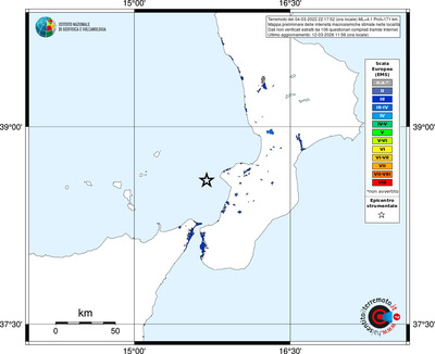 Mappa EMS - territori località