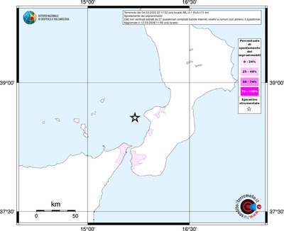 Mappa territorio comunale con almeno 3 questionari