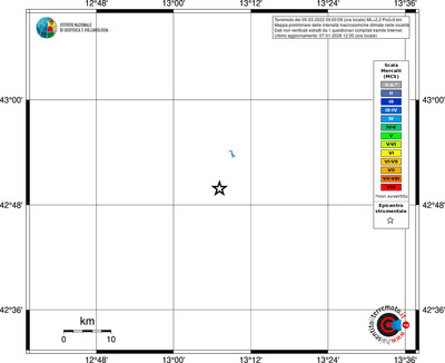 Mappa MCS - territori località