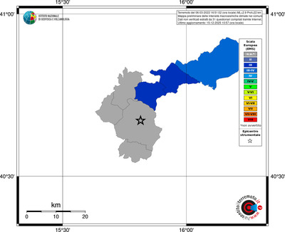 Mappa EMS - territori comuni
