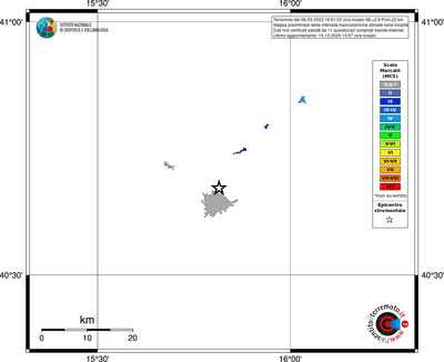 Mappa MCS - territori località