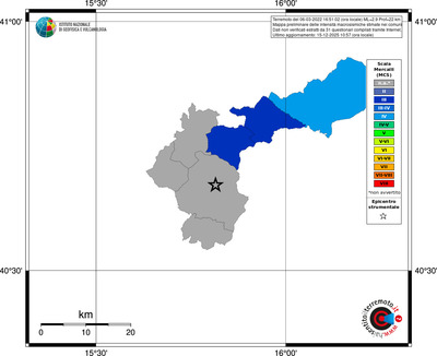 Mappa MCS - territori comuni
