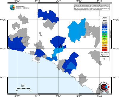 Mappa EMS - territori comuni
