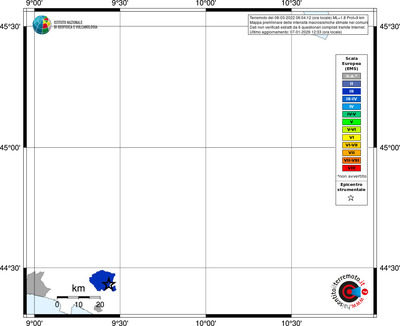 Mappa EMS - territori comuni