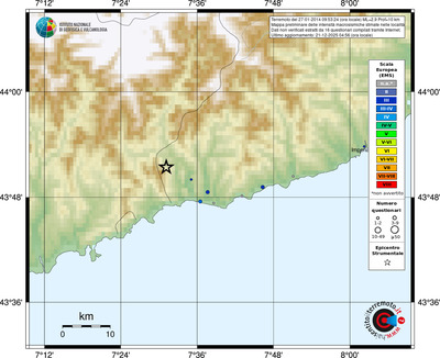 Mappa EMS - località