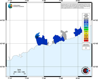 Mappa EMS - territori comuni