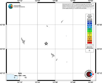 Mappa EMS - territori località