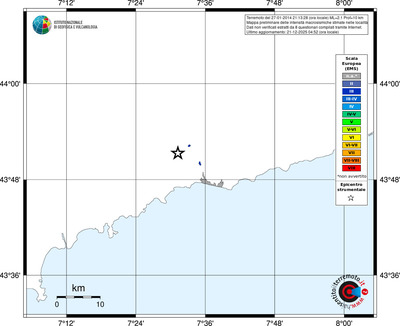Mappa EMS - territori località