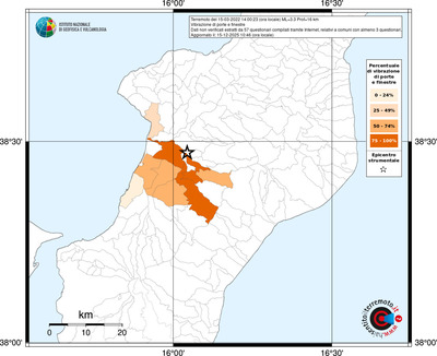 Mappa territorio comunale con almeno 3 questionari