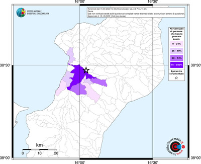 Mappa territorio comunale con almeno 3 questionari