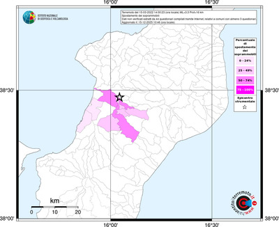 Mappa territorio comunale con almeno 3 questionari