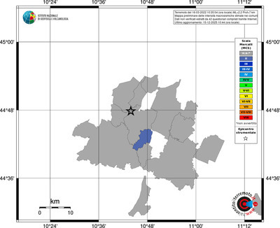 Mappa MCS - territori comuni