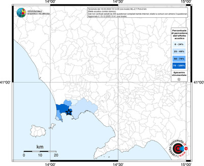 Mappa territorio comunale con almeno 3 questionari