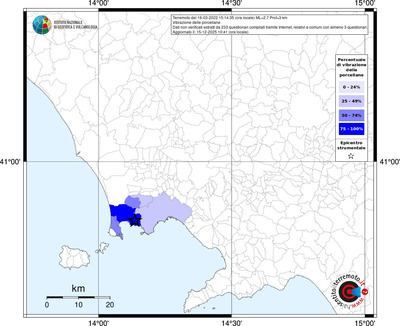 Mappa territorio comunale con almeno 3 questionari