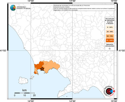 Mappa territorio comunale con almeno 3 questionari