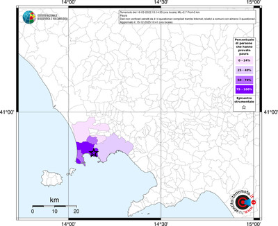 Mappa territorio comunale con almeno 3 questionari