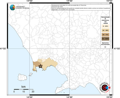 Mappa territorio comunale con almeno 3 questionari