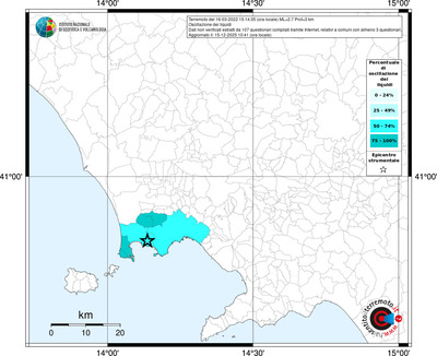 Mappa territorio comunale con almeno 3 questionari