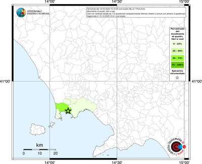 Mappa territorio comunale con almeno 3 questionari