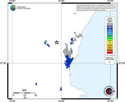 Mappa EMS - territori località