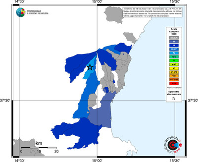 Mappa EMS - territori comuni