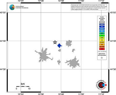 Mappa EMS - territori località