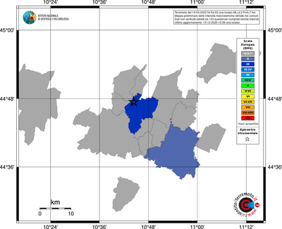 Mappa EMS - territori comuni
