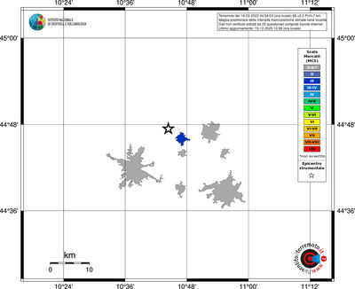 Mappa MCS - territori località