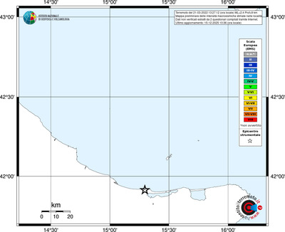 Mappa EMS - territori località